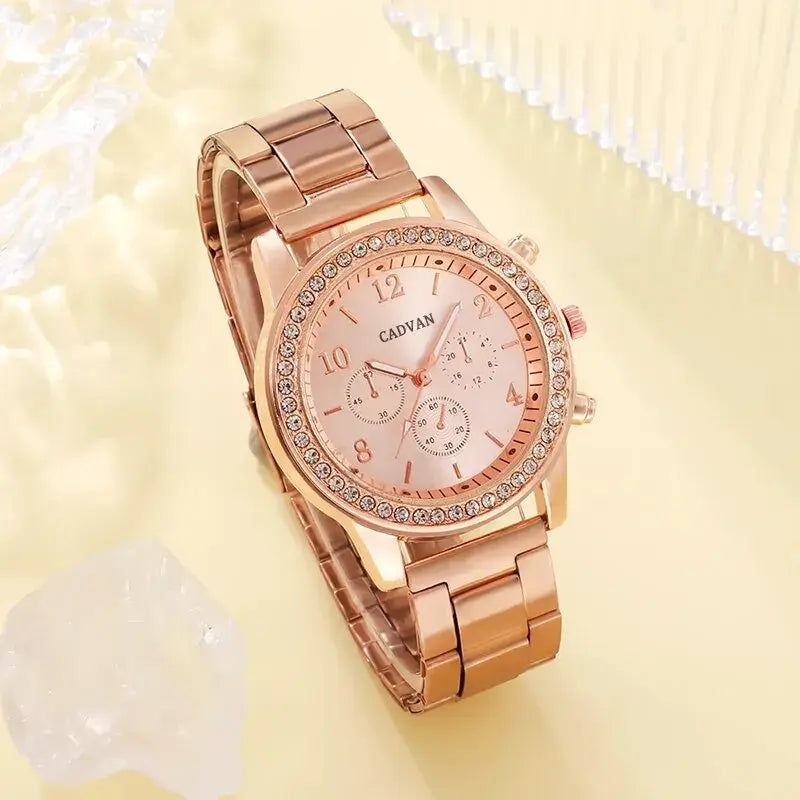 Luxury Rose Gold Timepiece Ensemble