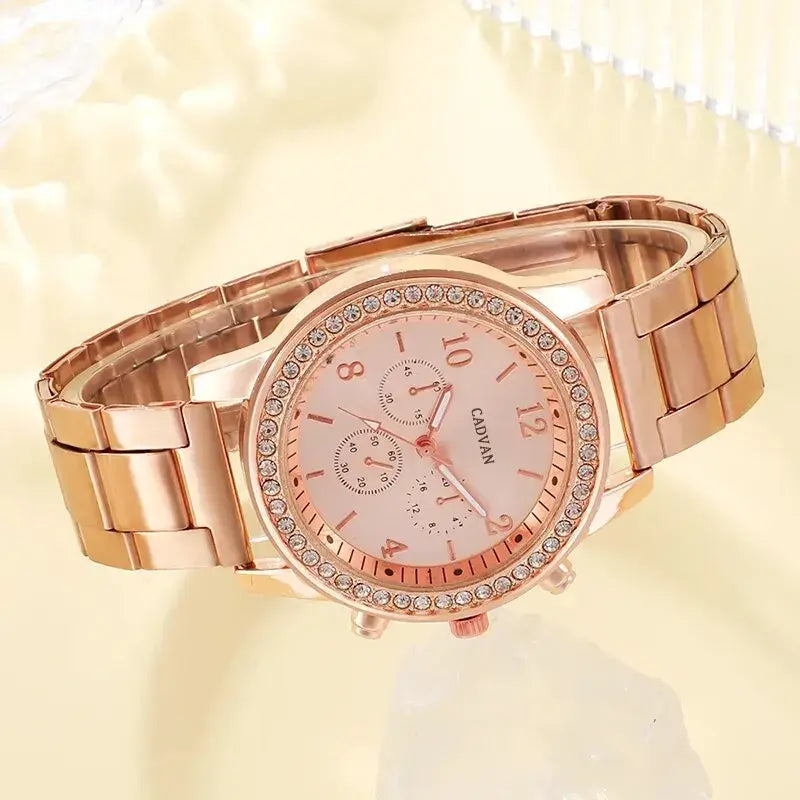 Luxury Rose Gold Timepiece Ensemble