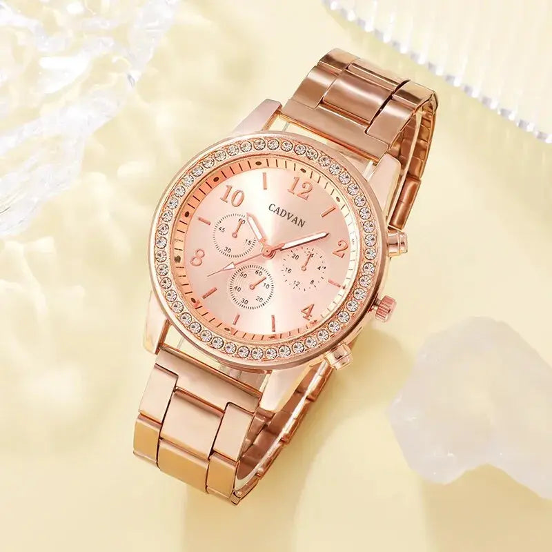 Luxury Rose Gold Timepiece Ensemble