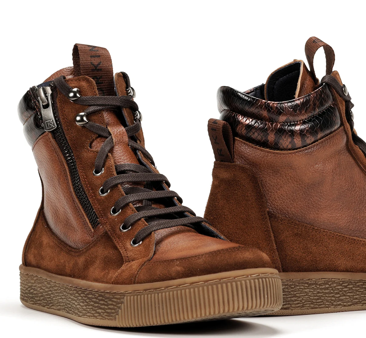 DELI D8910 Botte Brun - Image 7