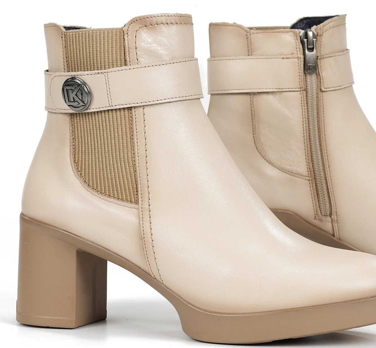ELITE D9422 Bottine Taupe - Image 7