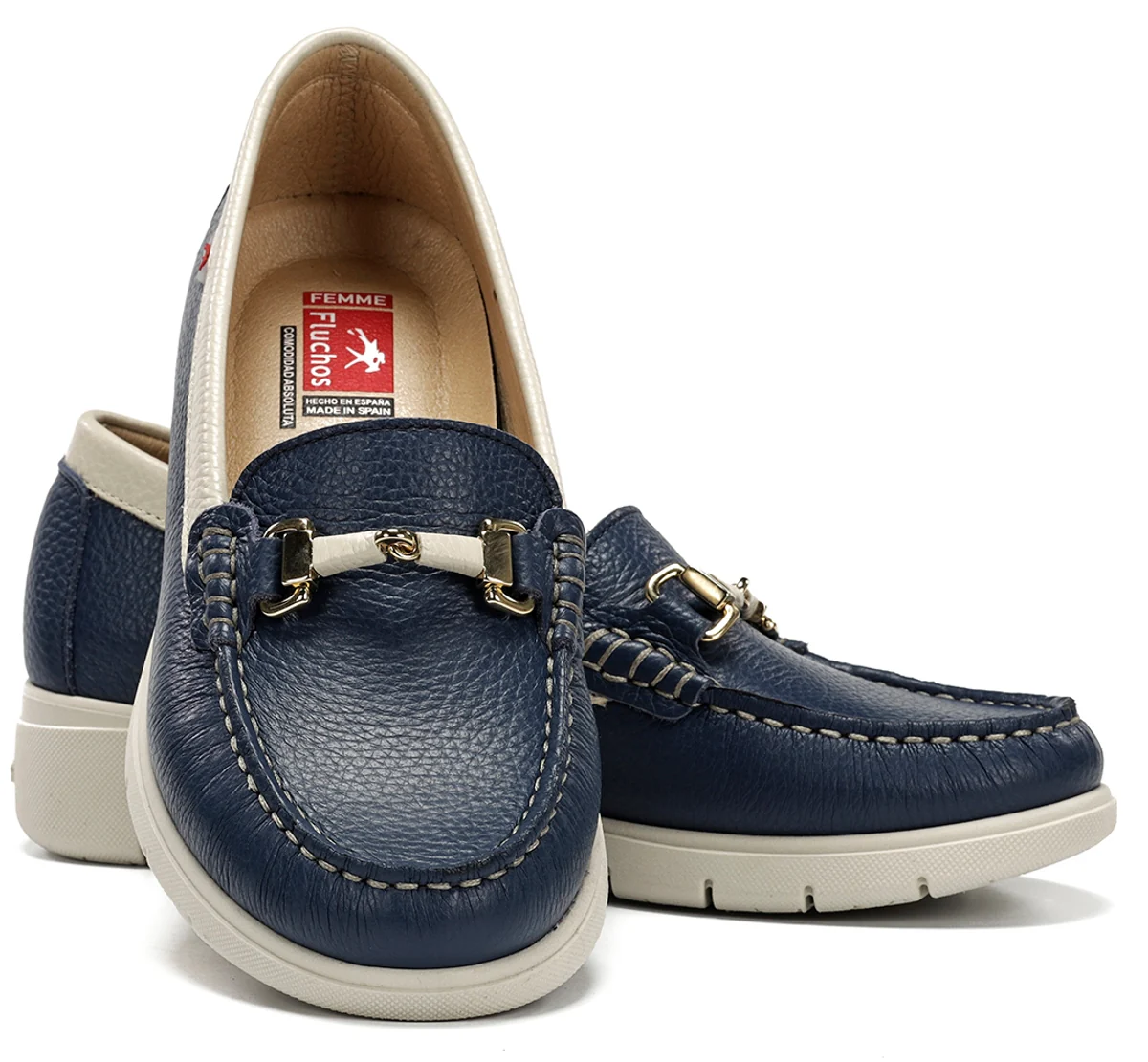 FLUVIA F2421 Mocassin Bleu - Image 7