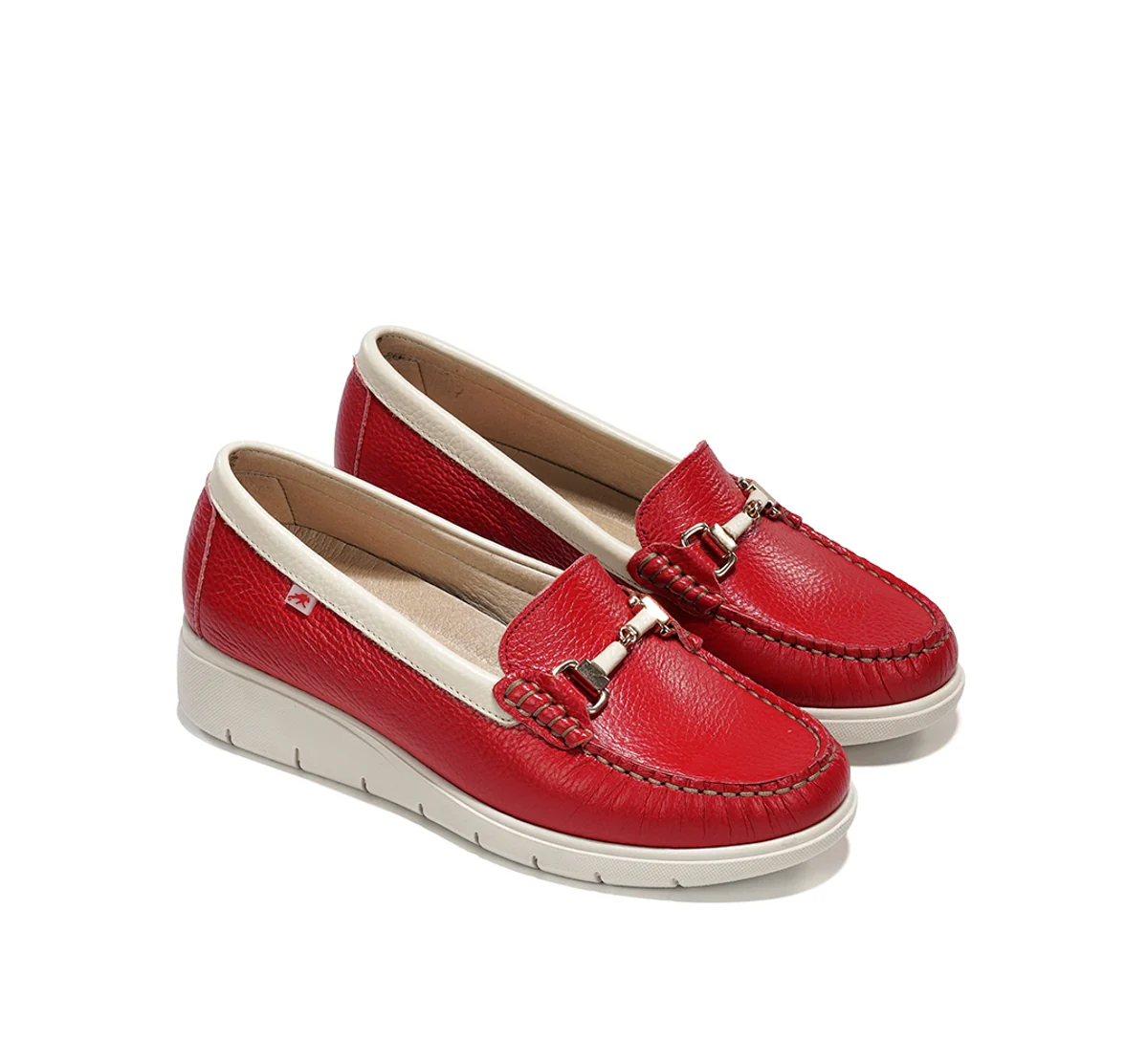 LUVIA F2421 Mocassin Rouge - Image 4