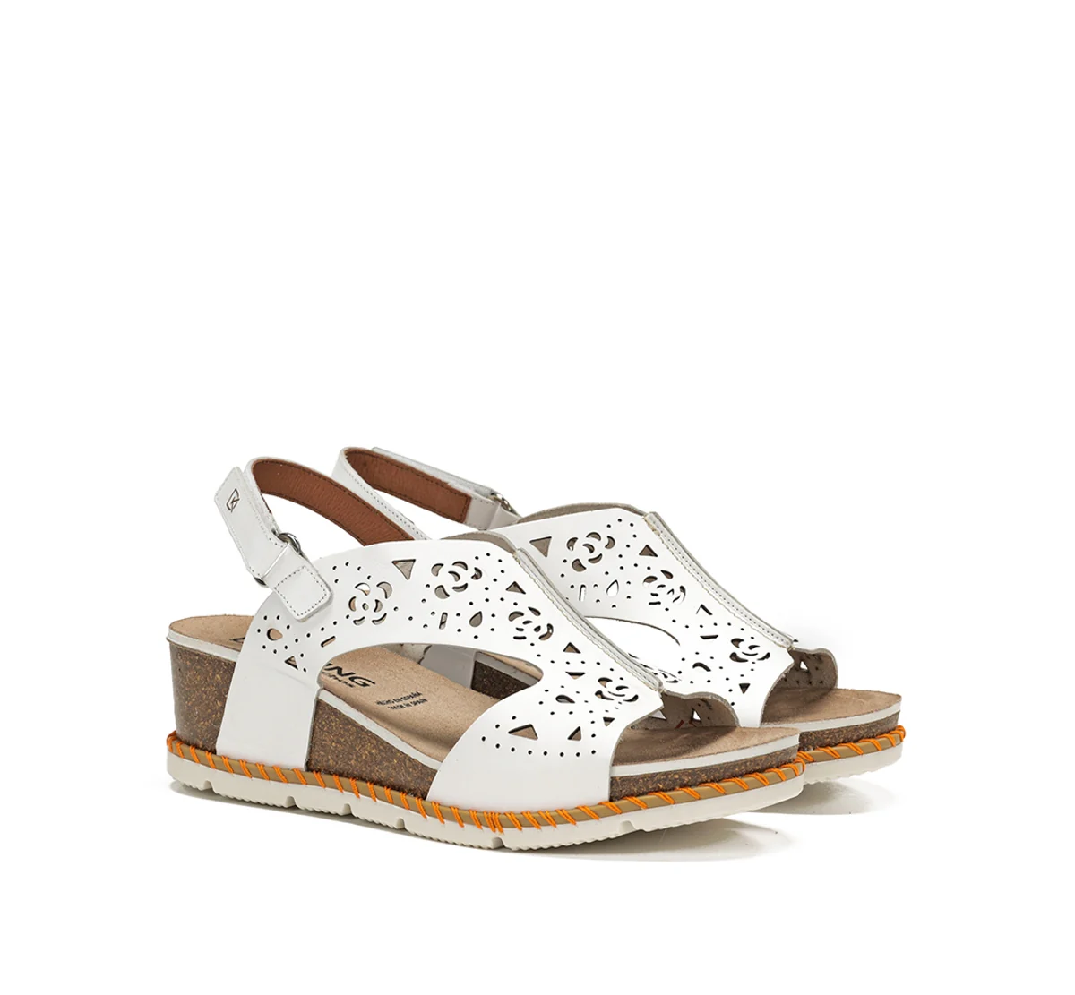 GOLD D9319 Sandale Blanche - Image 2