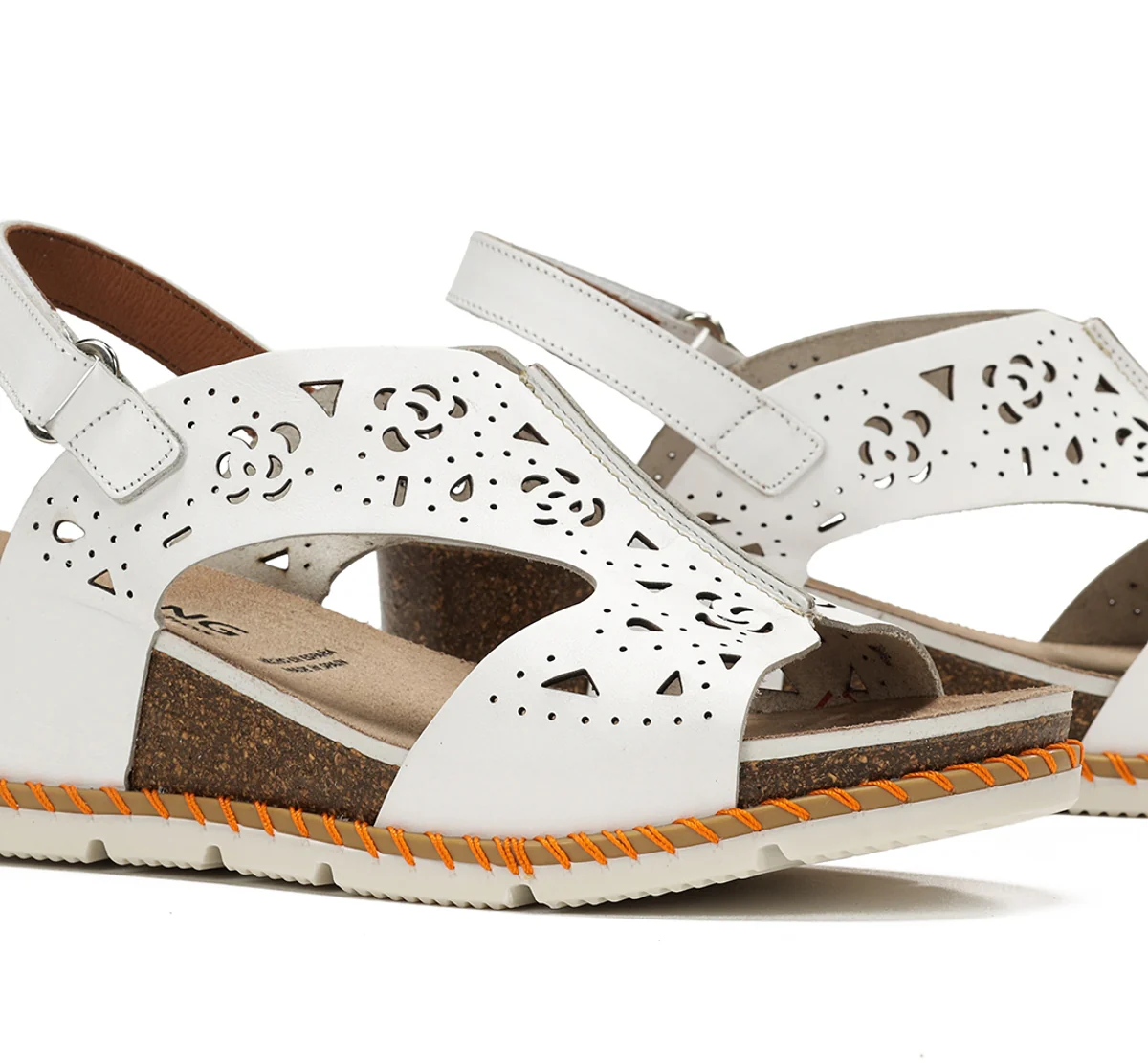 GOLD D9319 Sandale Blanche - Image 7