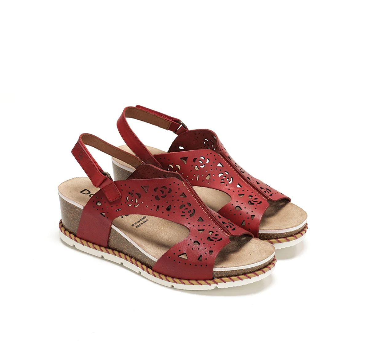 GOLD D9319 Sandale Rouge - Image 4