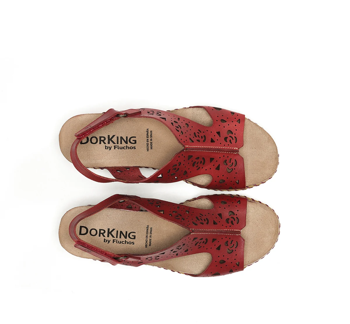GOLD D9319 Sandale Rouge - Image 5