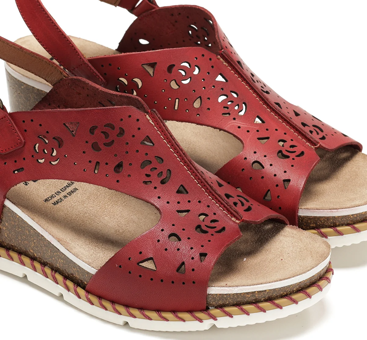 GOLD D9319 Sandale Rouge - Image 6