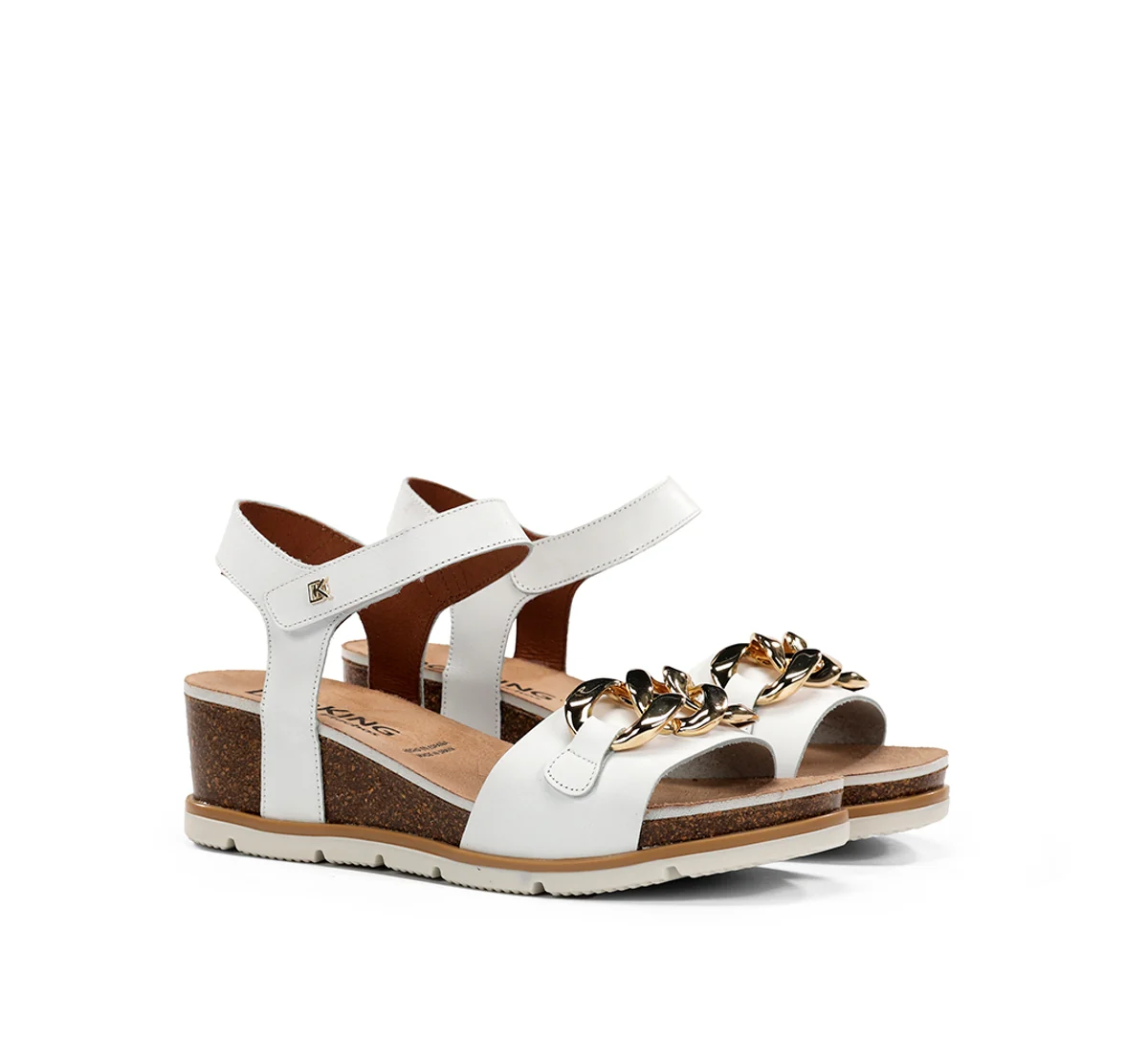 GOLD D9511 Sandale Blanc - Image 2