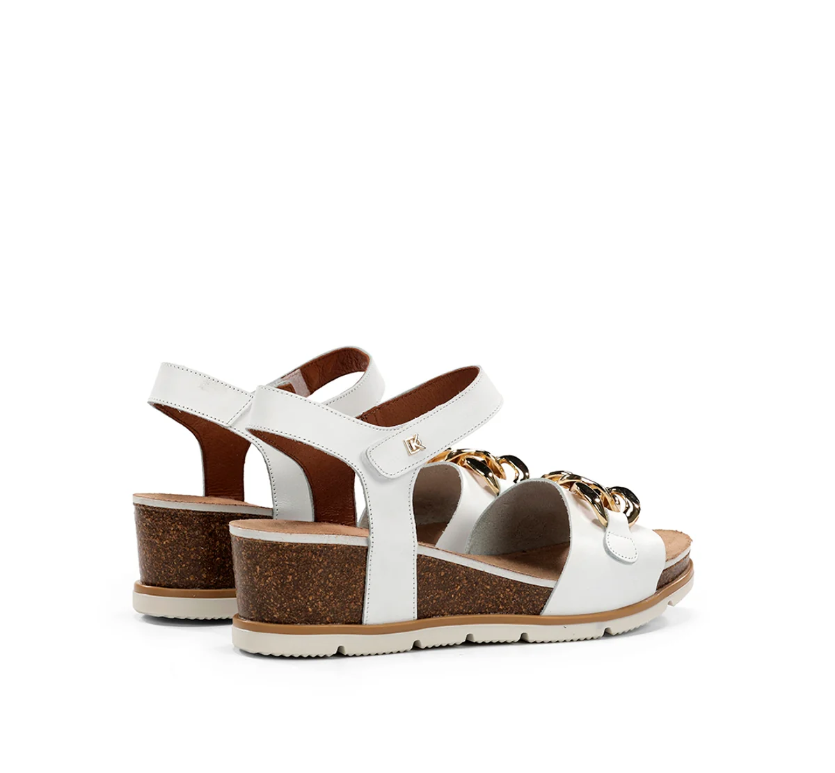 GOLD D9511 Sandale Blanc - Image 3