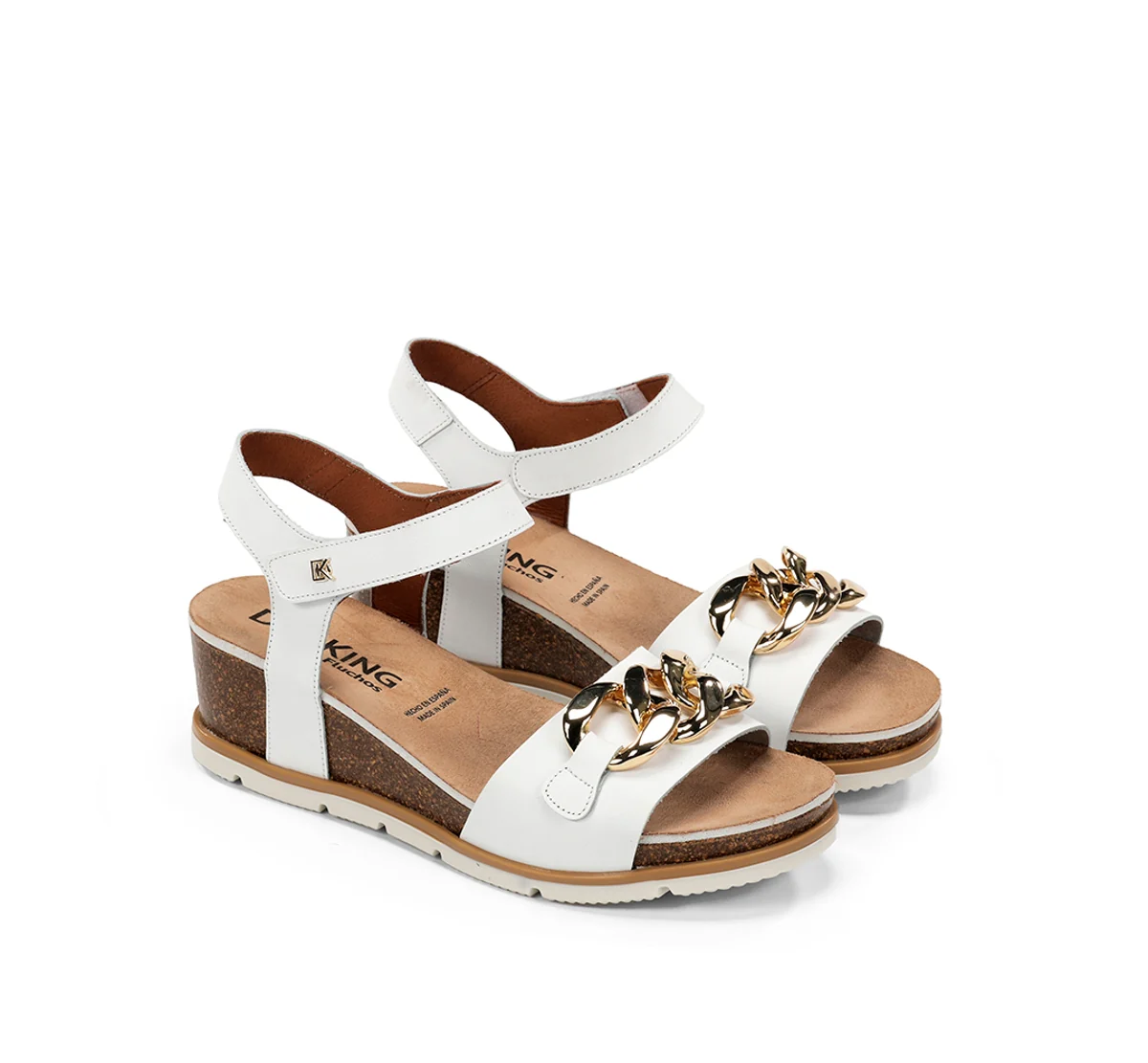 GOLD D9511 Sandale Blanc - Image 4