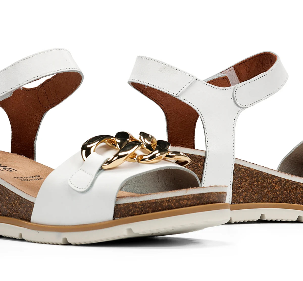 GOLD D9511 Sandale Blanc - Image 7