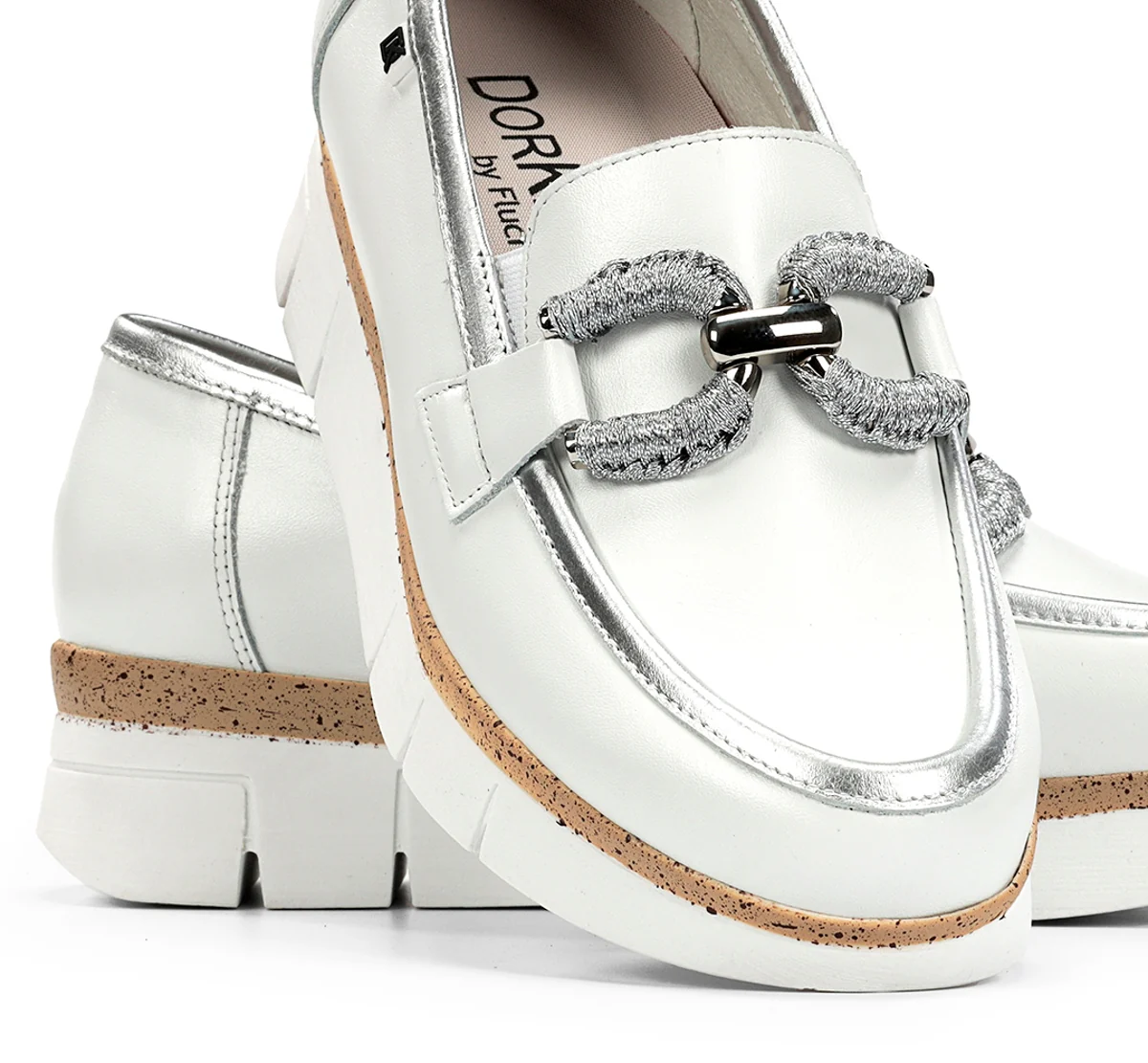 INDIA D9298 Mocassin Blanc - Image 7