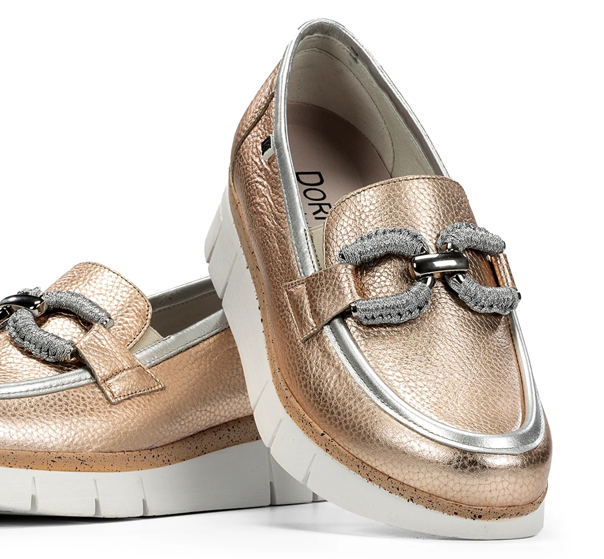 INDIA D9298 Mocassin Dorée - Image 7