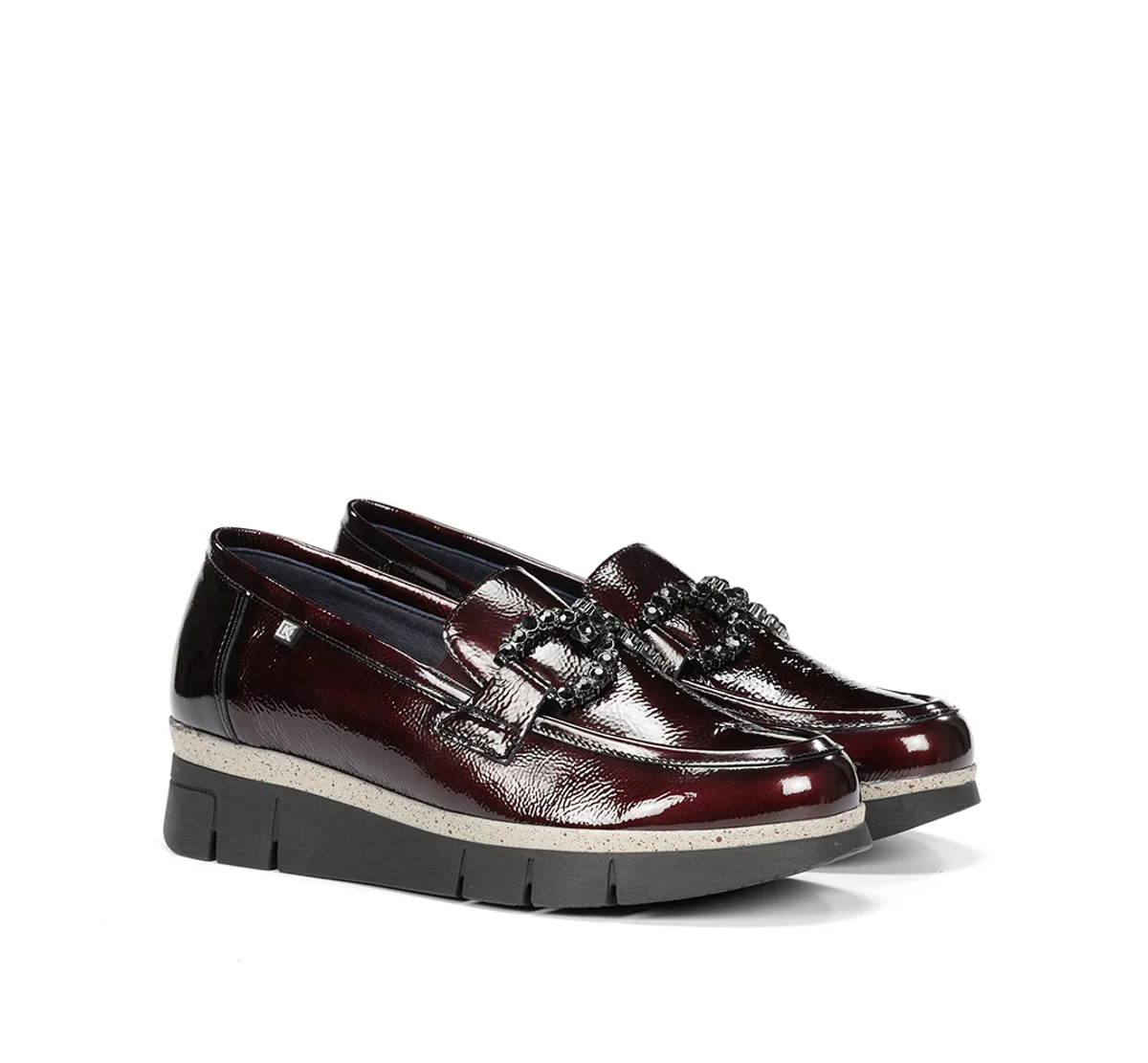INDIA D9325 Mocassin Bordeaux - Image 3