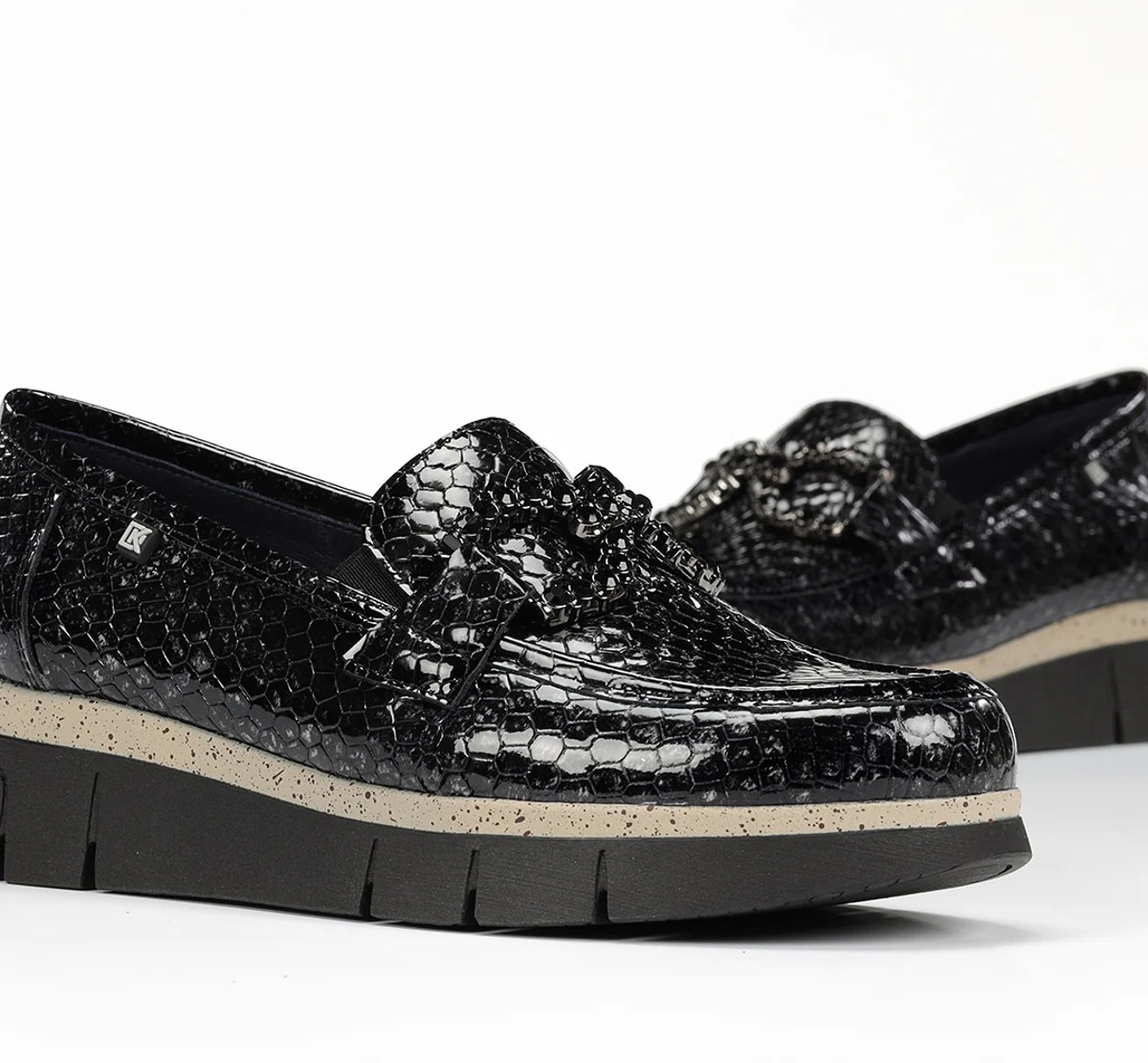 INDIA D9325 Mocassin Grise - Image 7