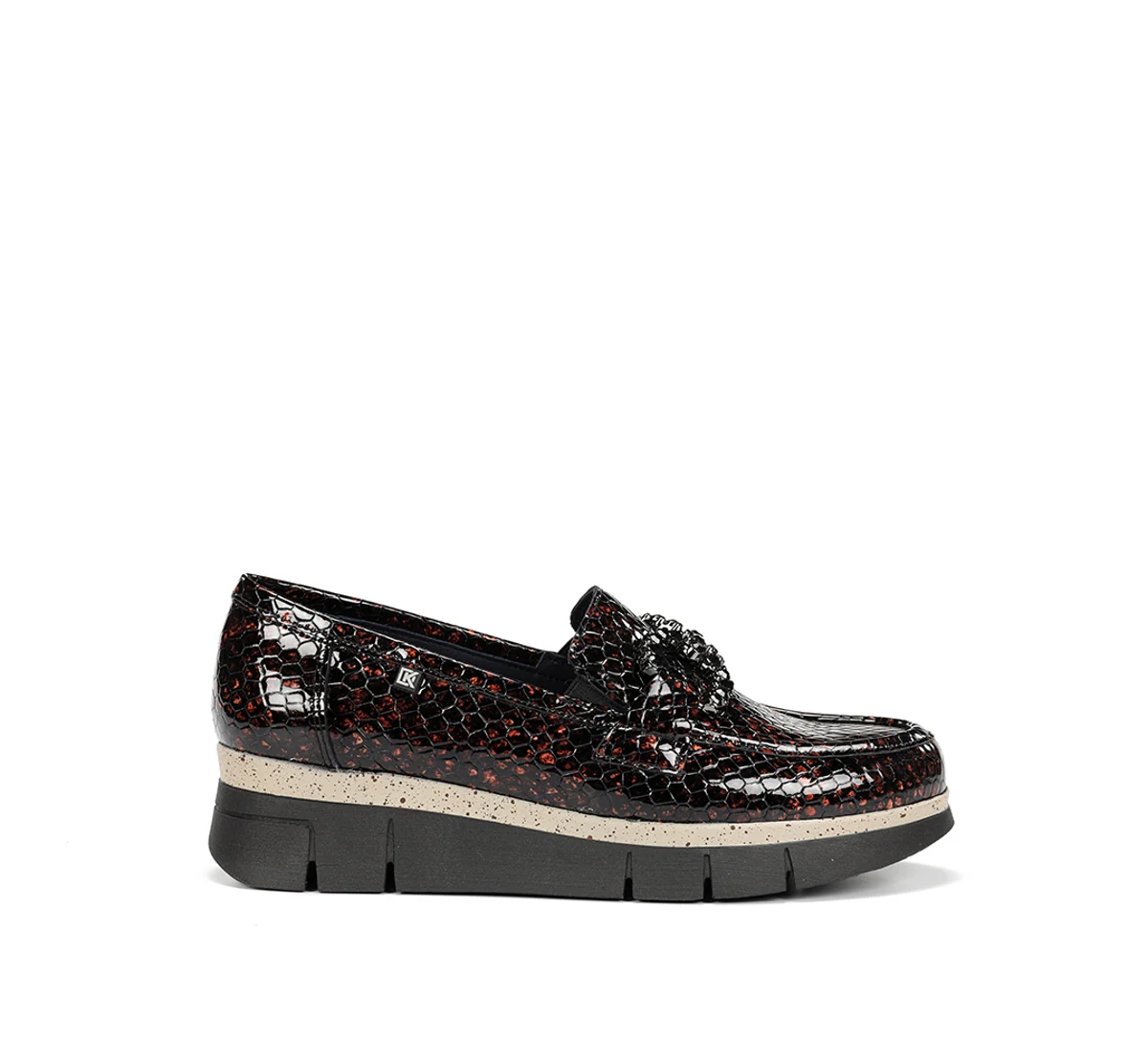 INDIA D9325 Mocassin Brun