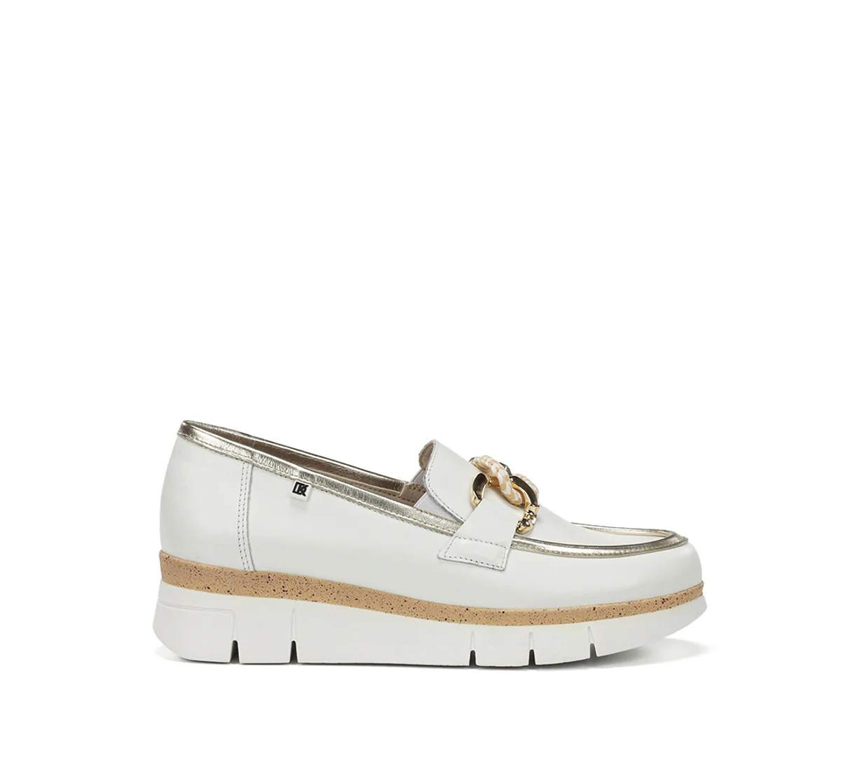 INDIA D9691 Mocassin Blanc