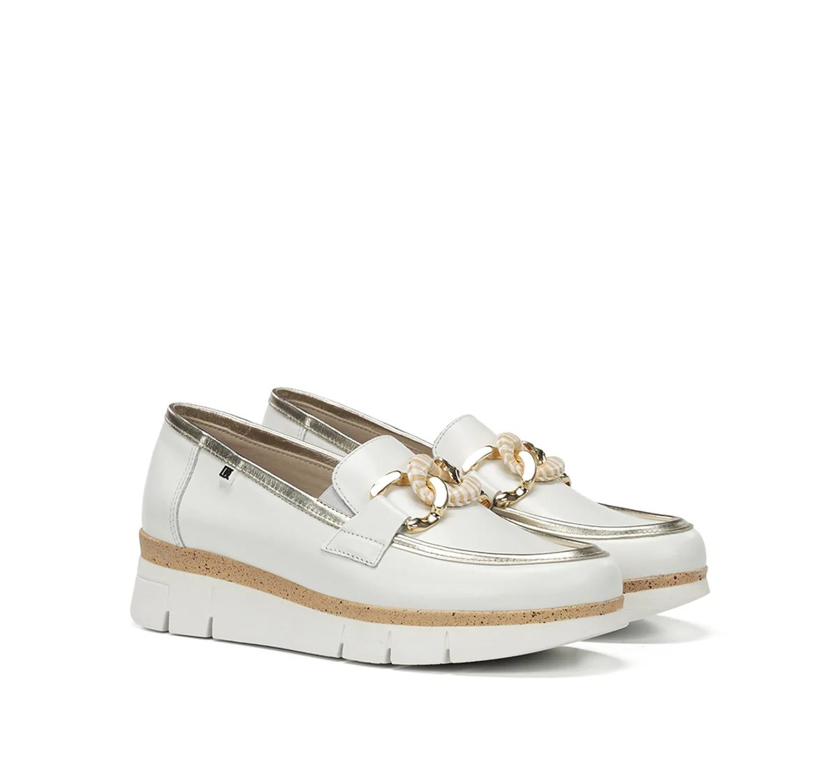 INDIA D9691 Mocassin Blanc - Image 2