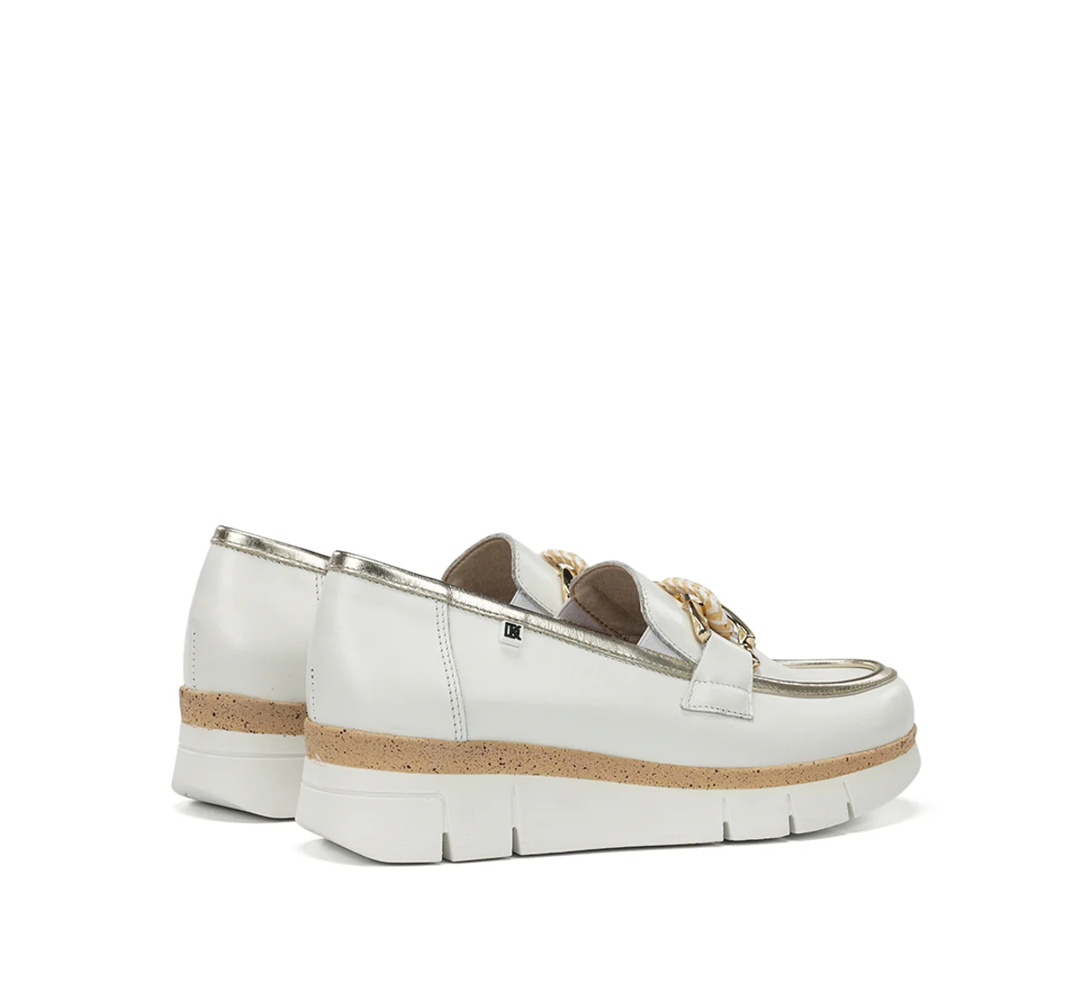 INDIA D9691 Mocassin Blanc - Image 3