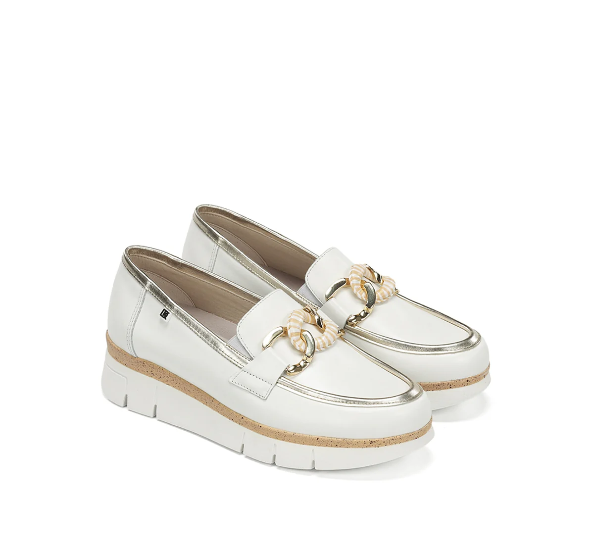INDIA D9691 Mocassin Blanc - Image 4