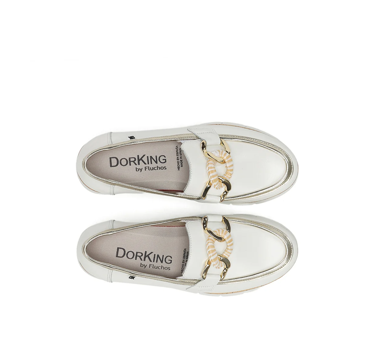 INDIA D9691 Mocassin Blanc - Image 5