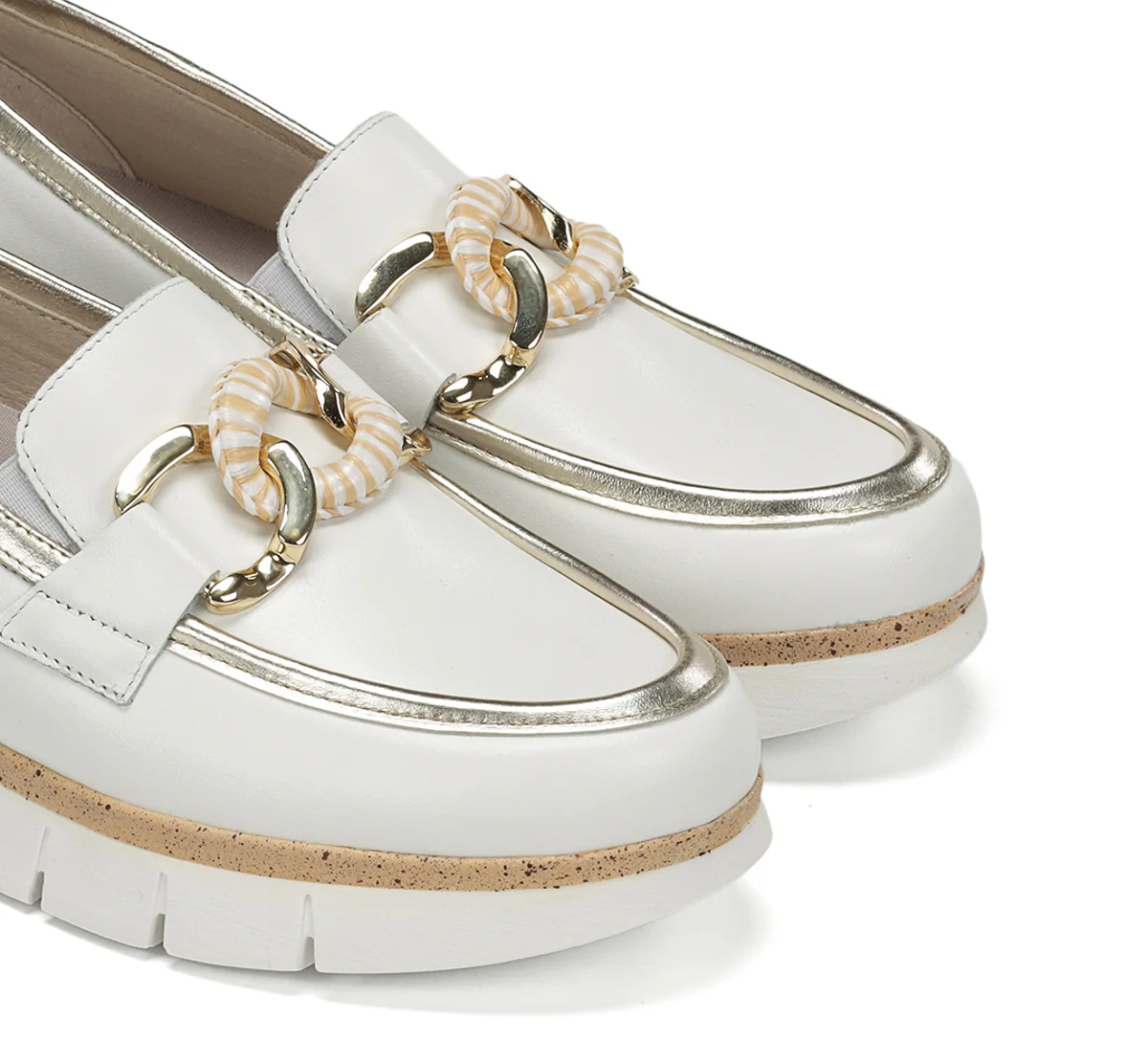 INDIA D9691 Mocassin Blanc - Image 6