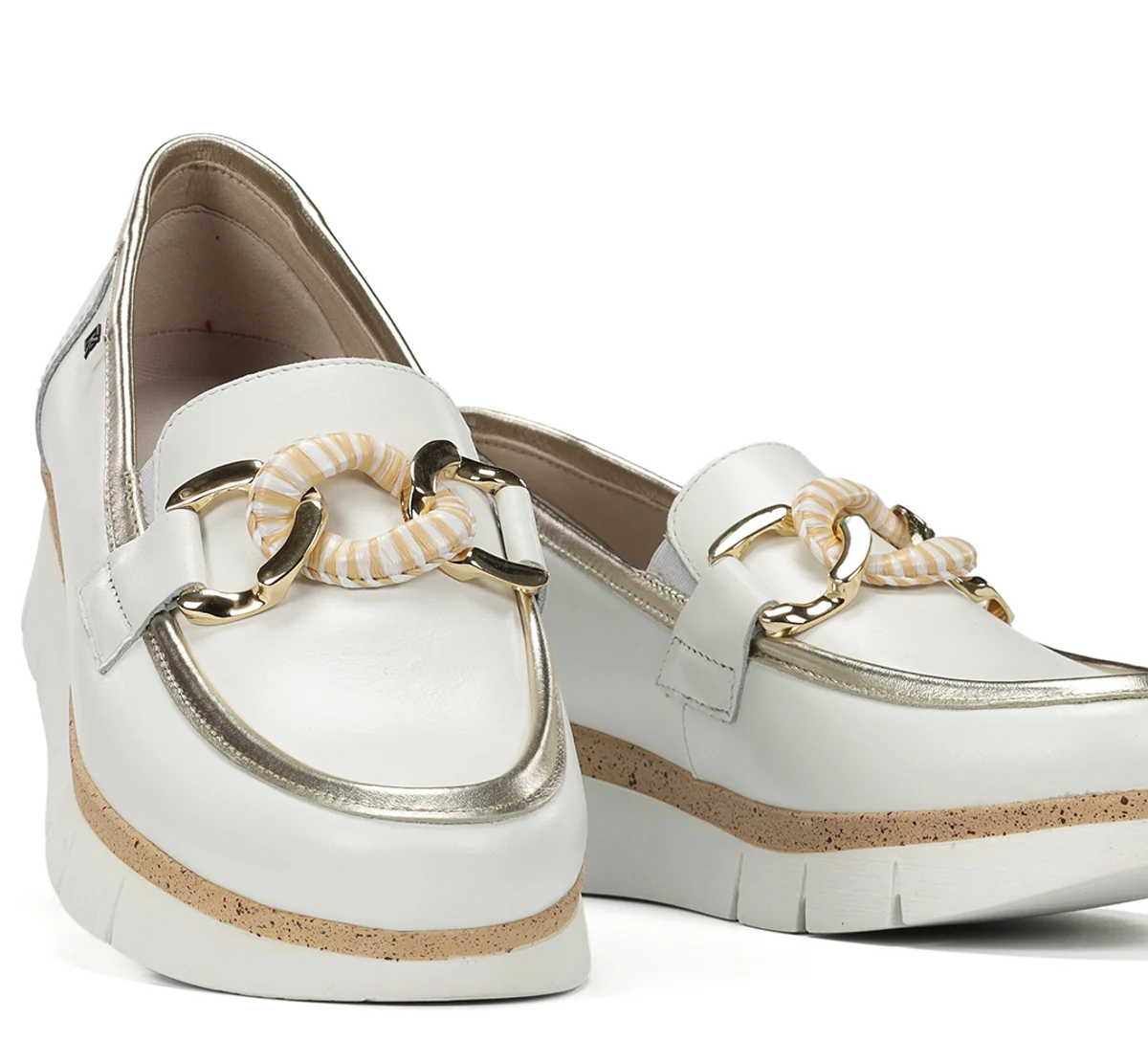 INDIA D9691 Mocassin Blanc - Image 7