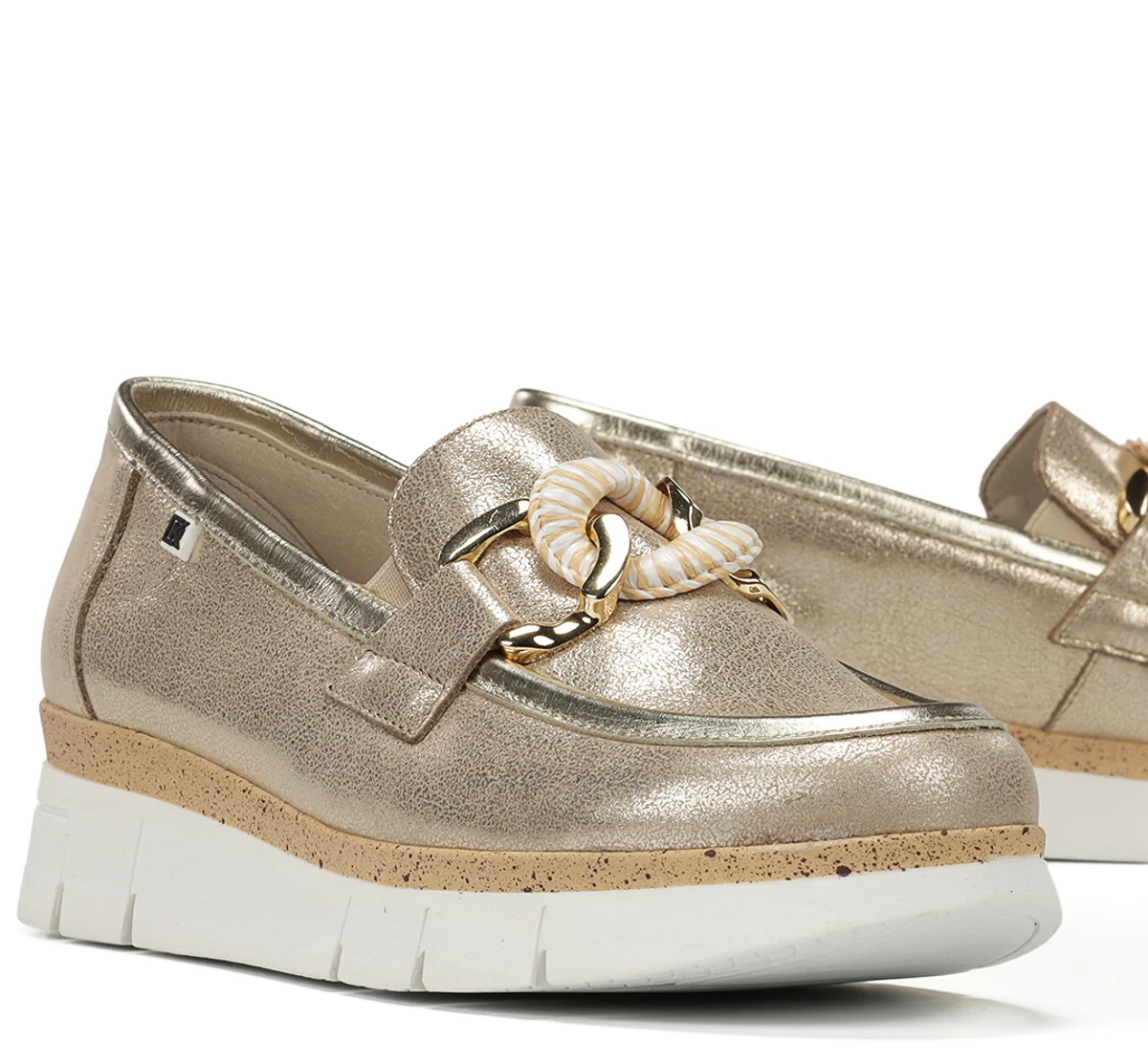 INDIA D9691 Mocassin Dorée - Image 7