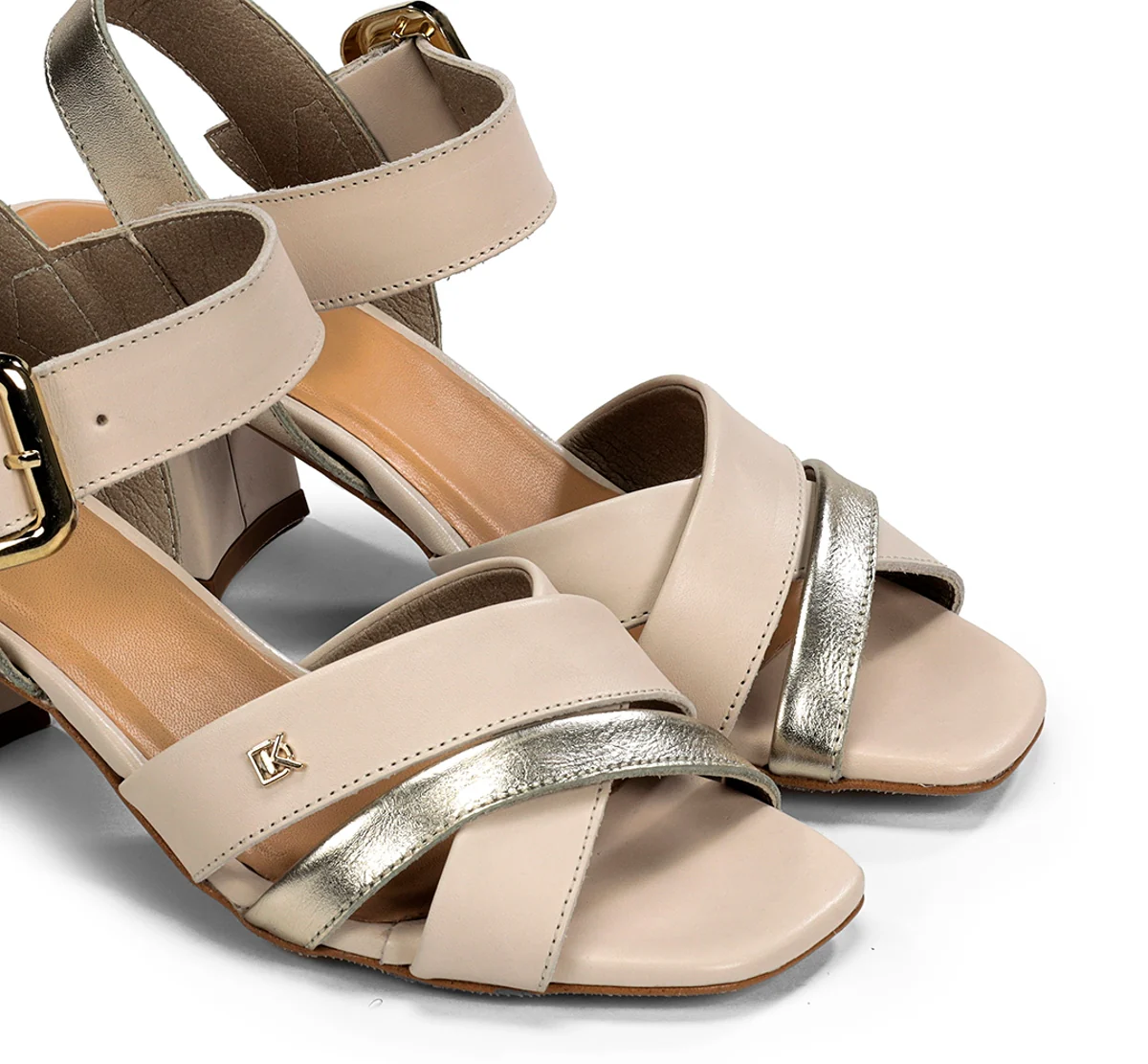 LARUS D9461 Sandale Taupe - Image 6