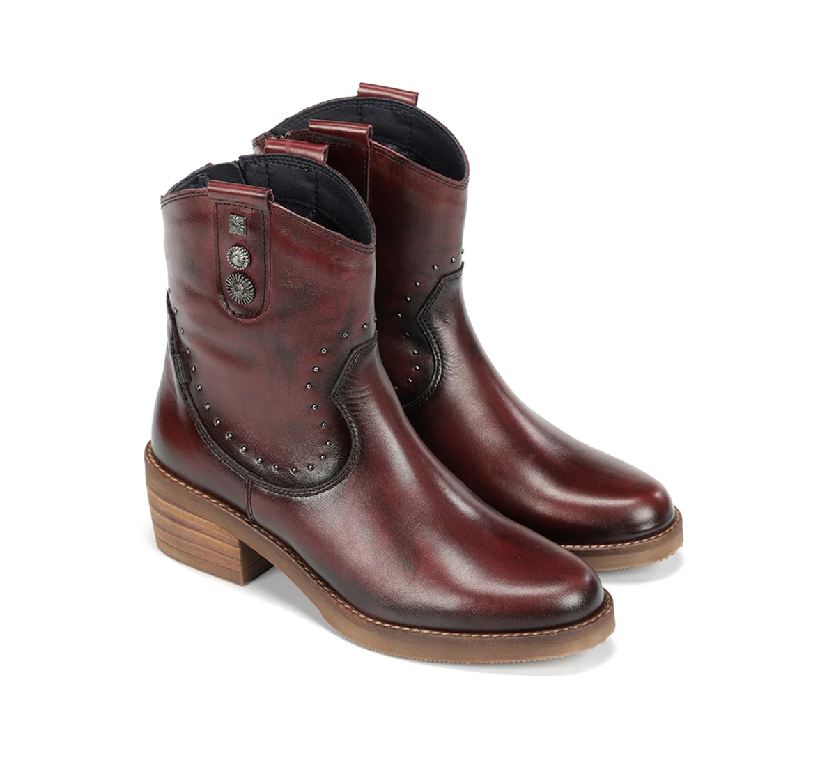 LAYLA D9549 Bottine Bordeaux - Image 5