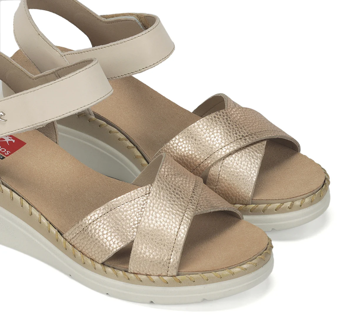 LEZA F2139 Sandale Dorée - Image 6
