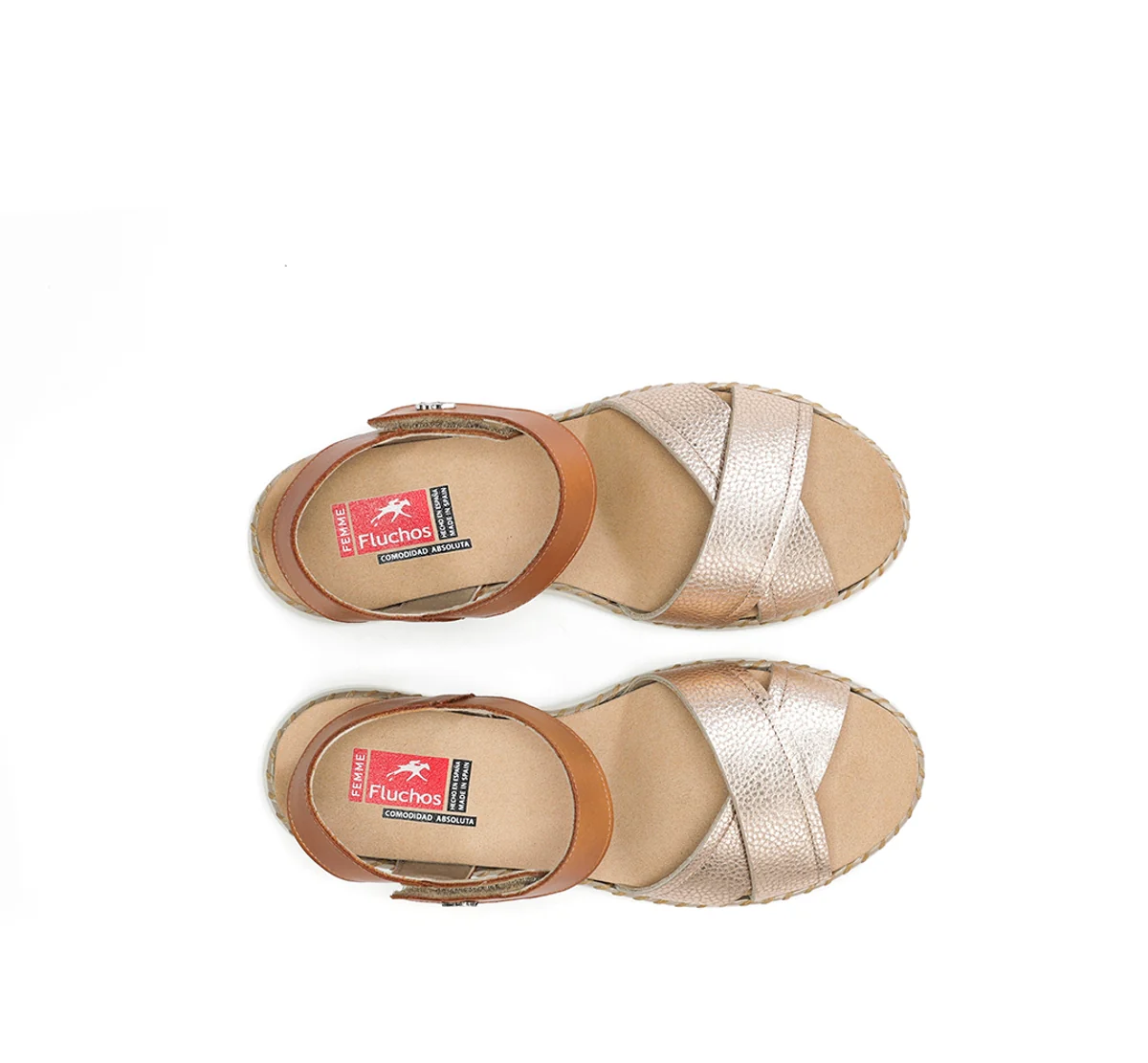 LEZA F2139 Sandale Dorée - Image 5