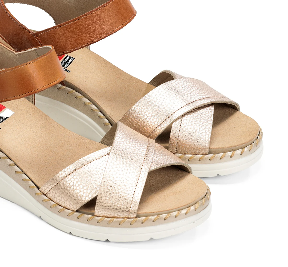 LEZA F2139 Sandale Dorée - Image 6