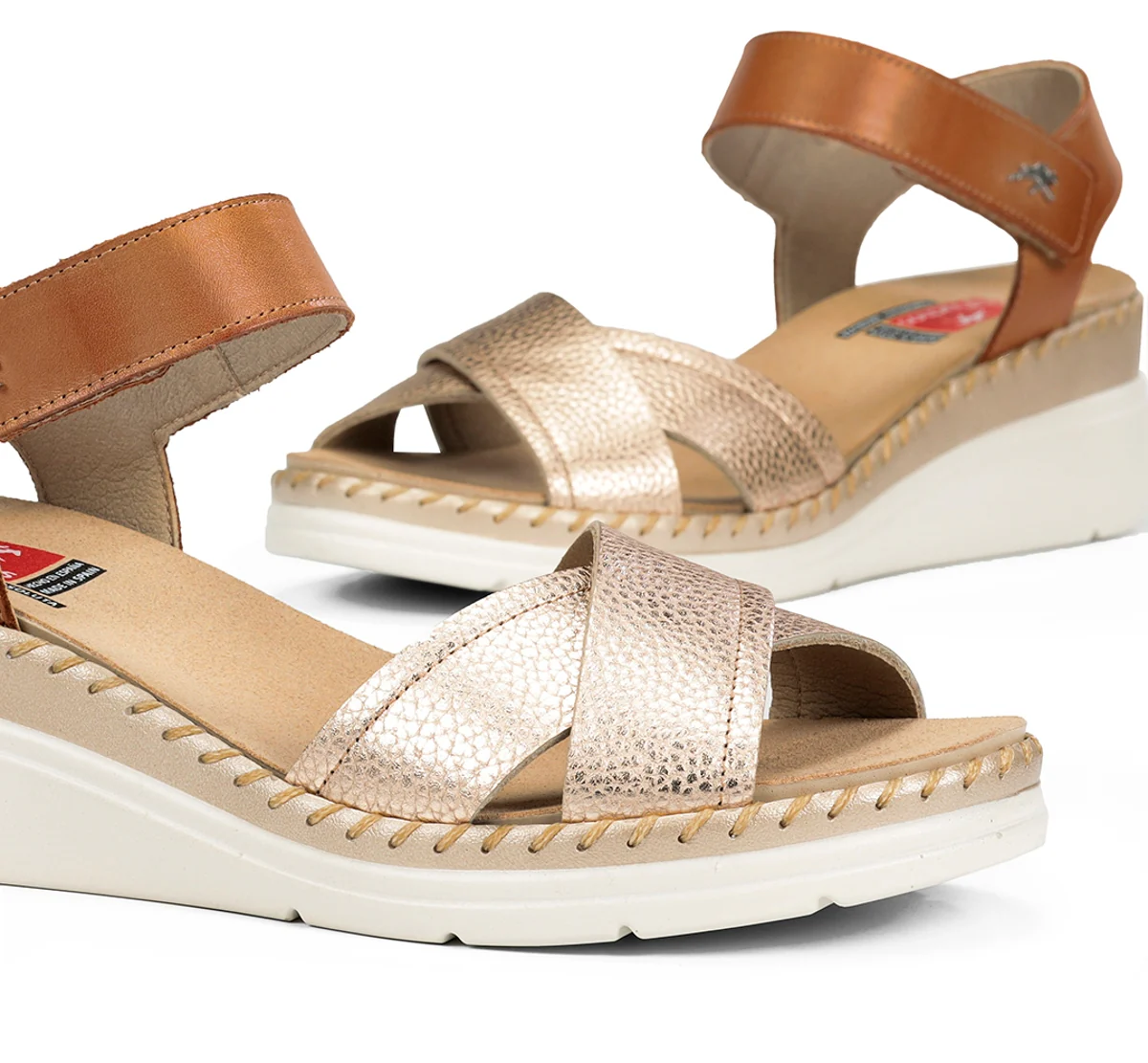 LEZA F2139 Sandale Dorée - Image 7