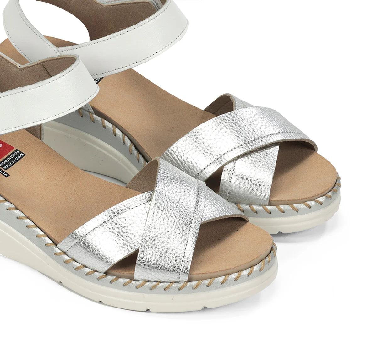 LEZA F2139 Sandale Argent - Image 6