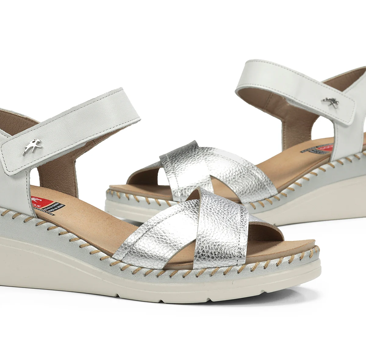 LEZA F2139 Sandale Argent - Image 7