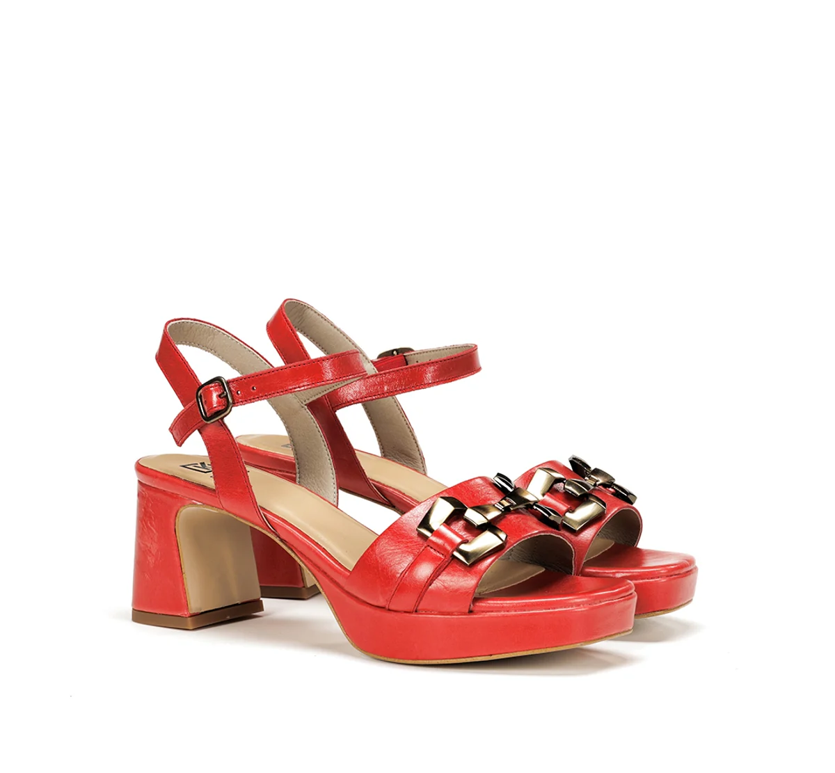 LYRA D9253 Sandale Rouge - Image 2