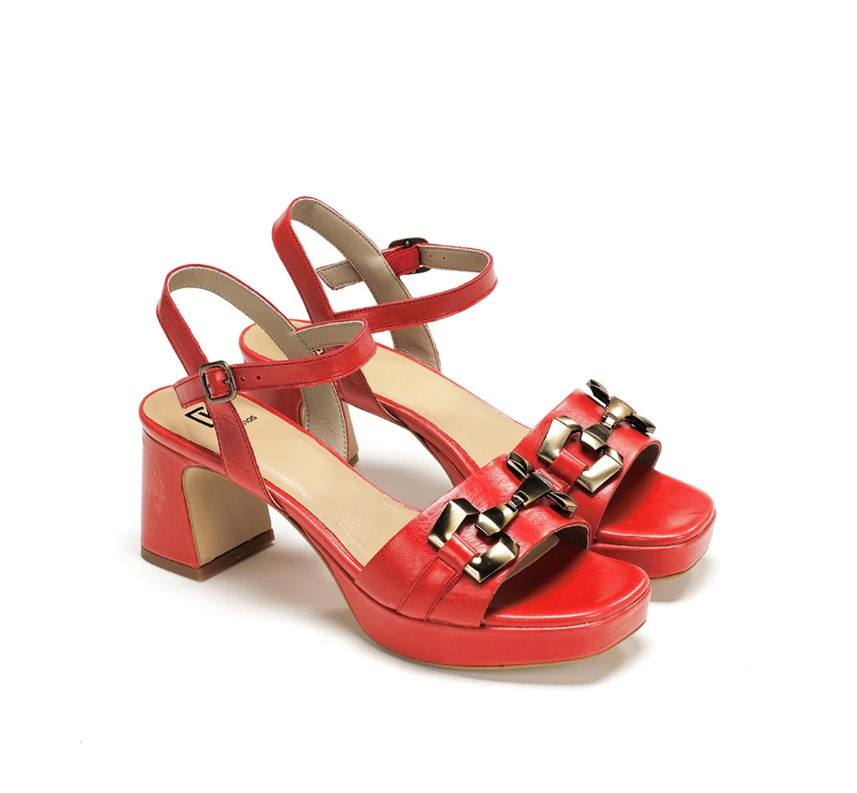 LYRA D9253 Sandale Rouge - Image 4
