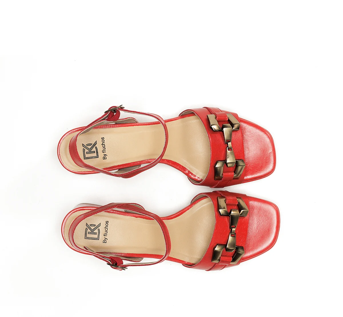 LYRA D9253 Sandale Rouge - Image 5