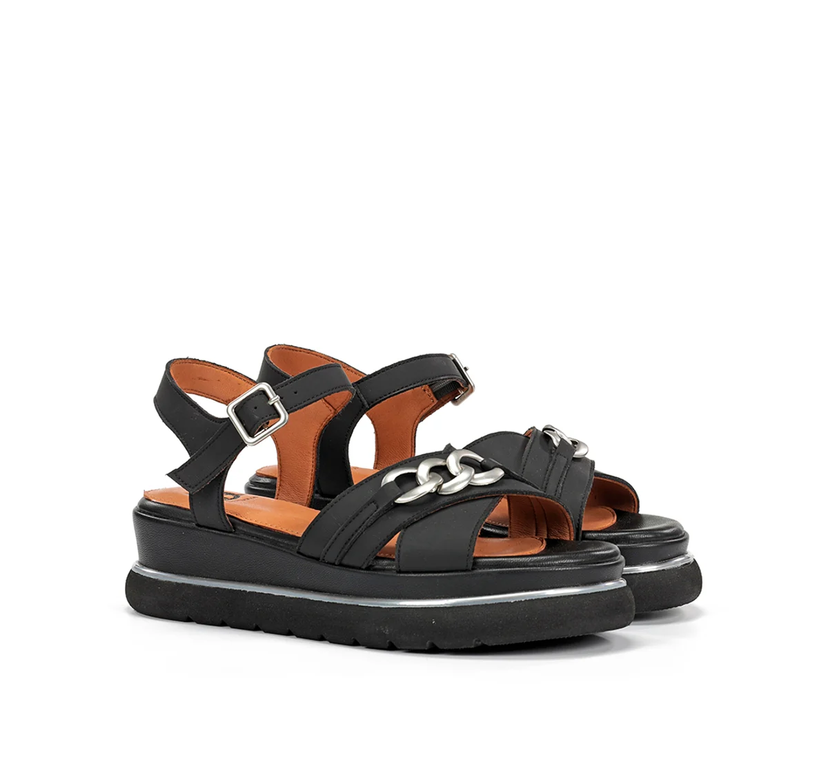 NIKA D9527 Sandale Noire - Image 2