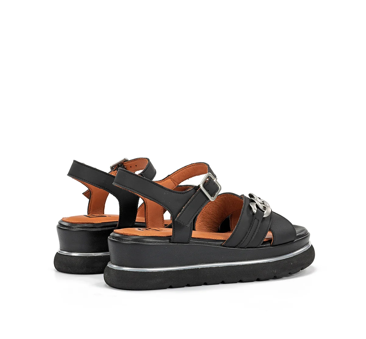 NIKA D9527 Sandale Noire - Image 3