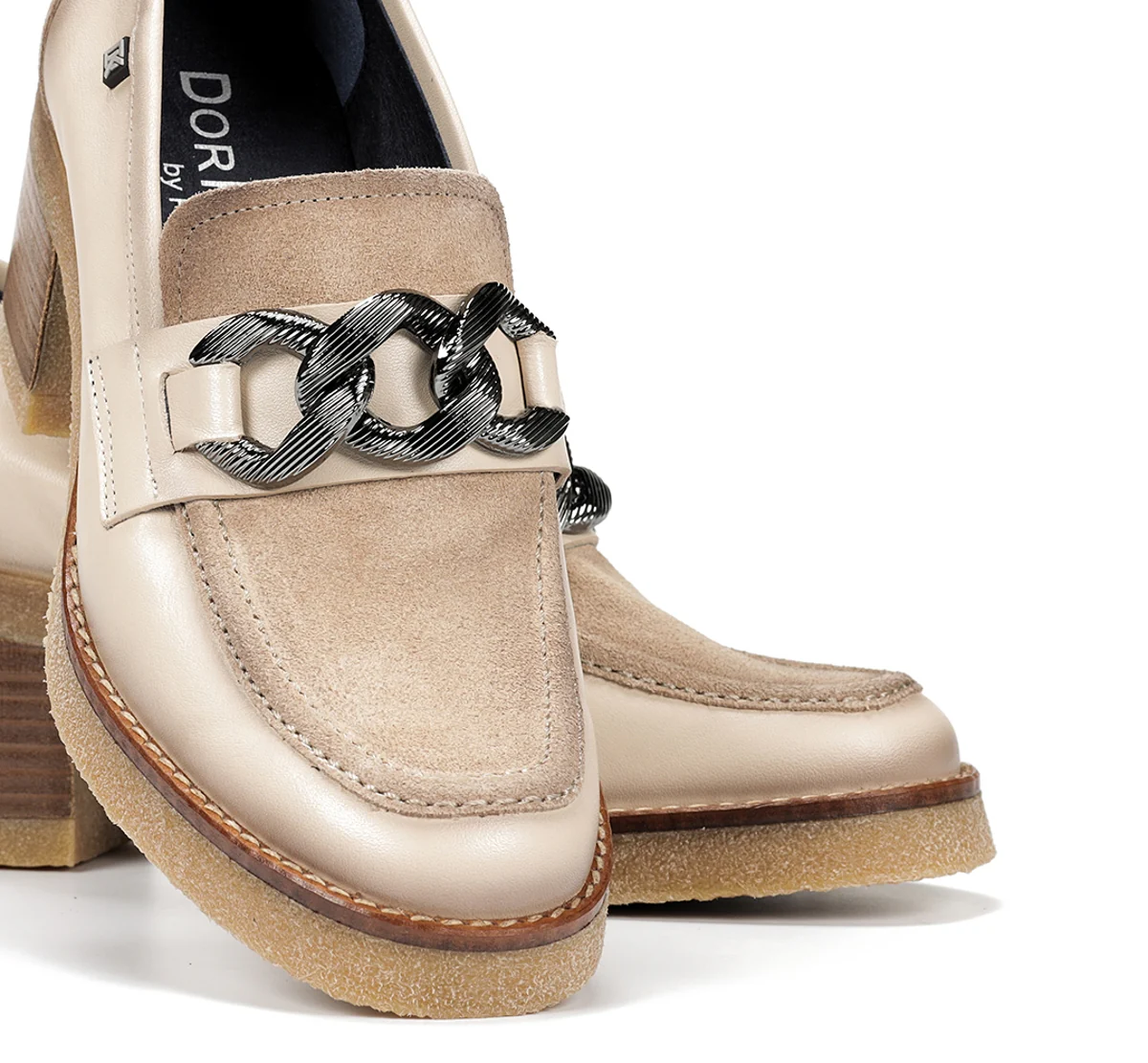 OPRAH D9193 Mocassin Taupe - Image 7