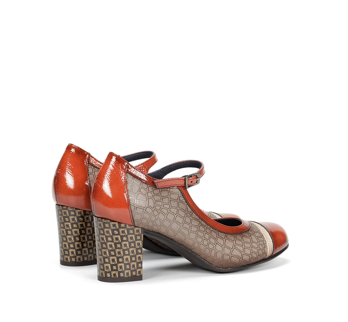 RODIN D8669 Chaussure Taupe - Image 3