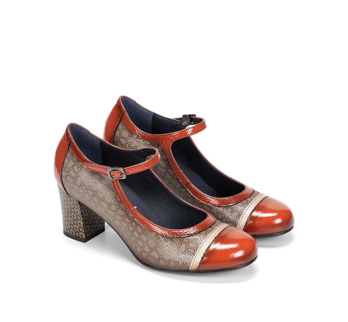 RODIN D8669 Chaussure Taupe - Image 4