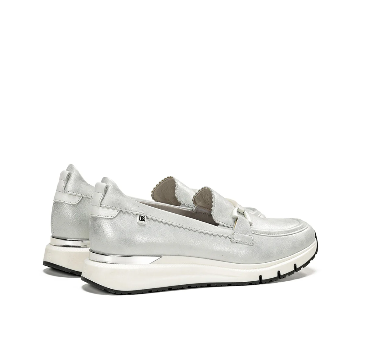 SERENA D9047 Mocassin Argent - Image 3