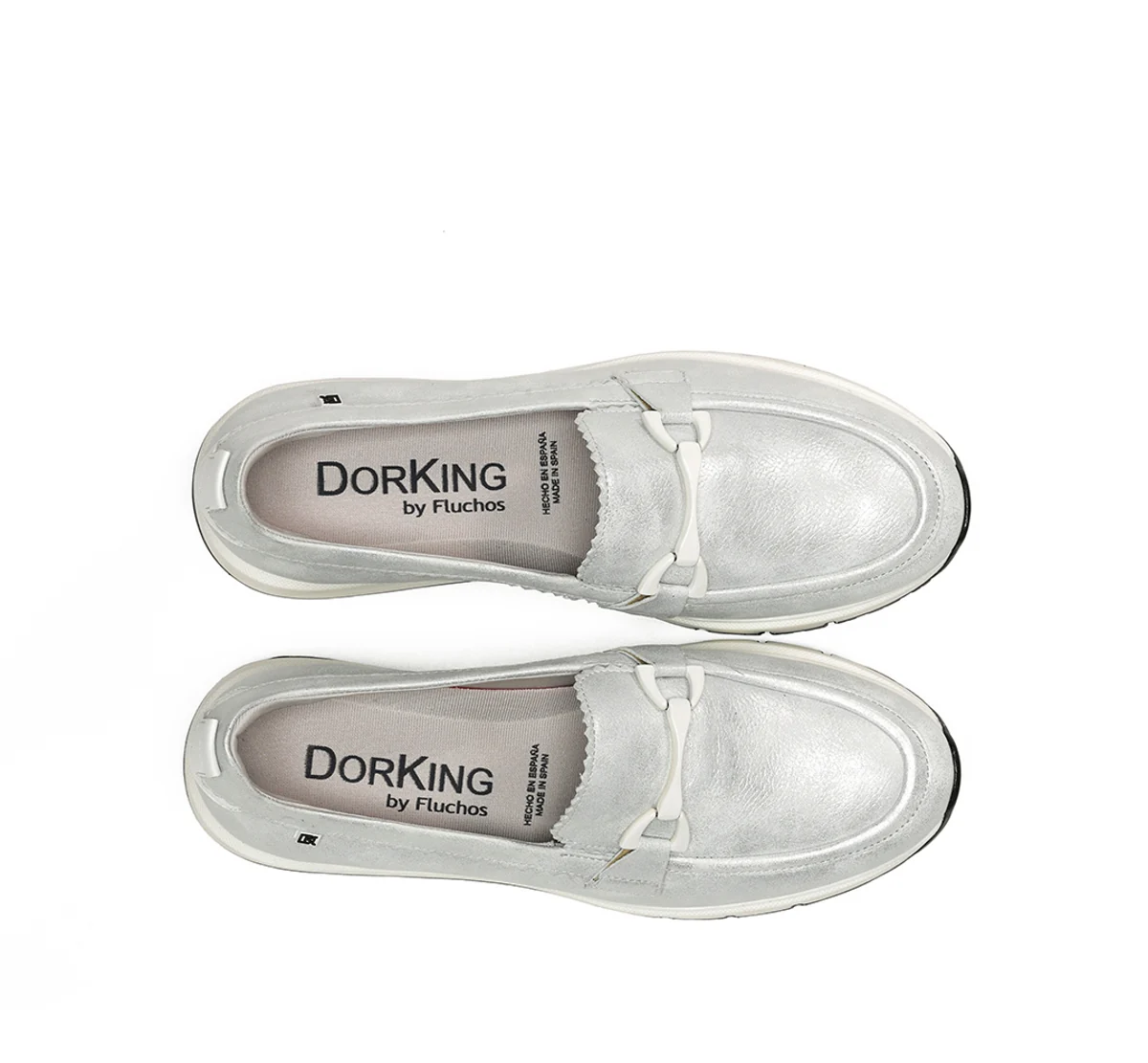 SERENA D9047 Mocassin Argent - Image 5