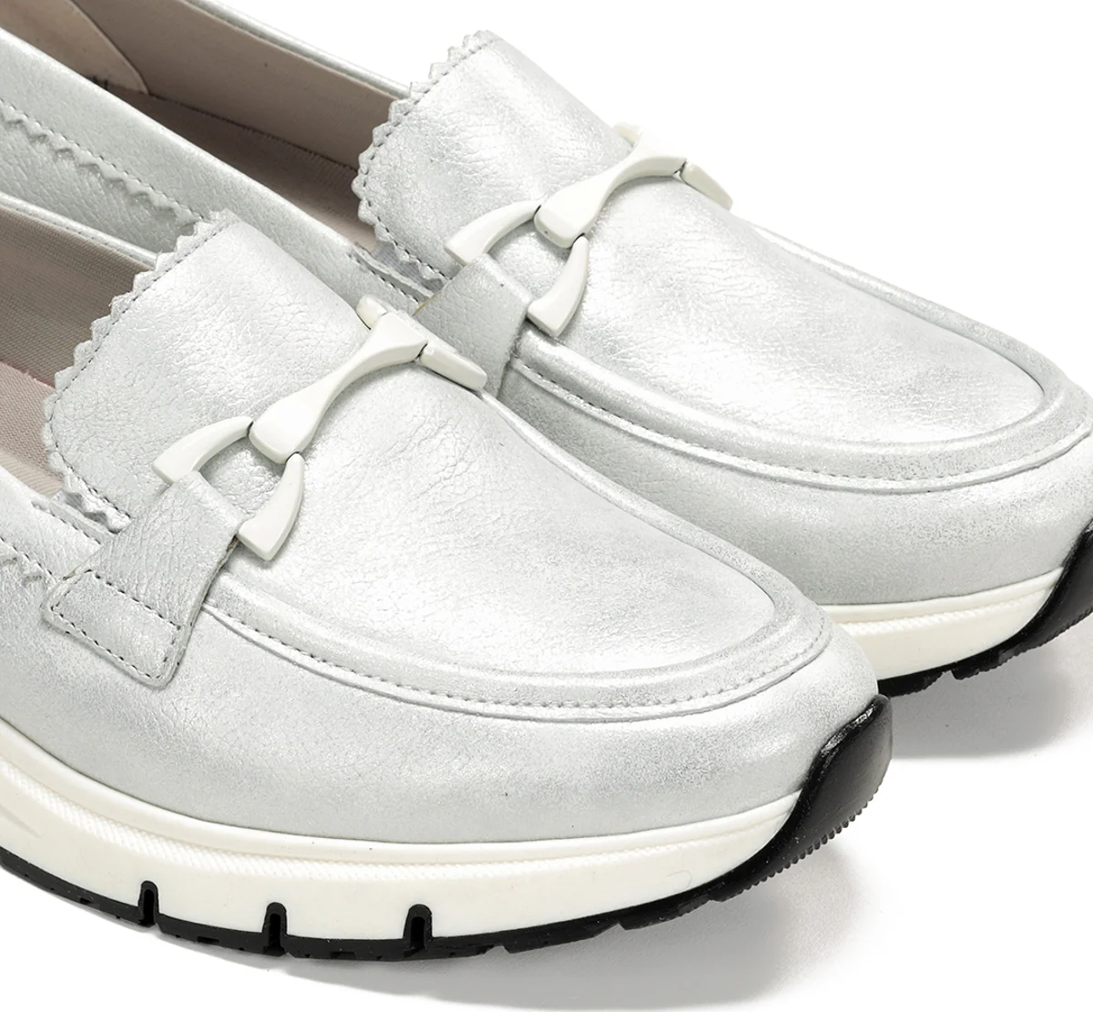 SERENA D9047 Mocassin Argent - Image 6