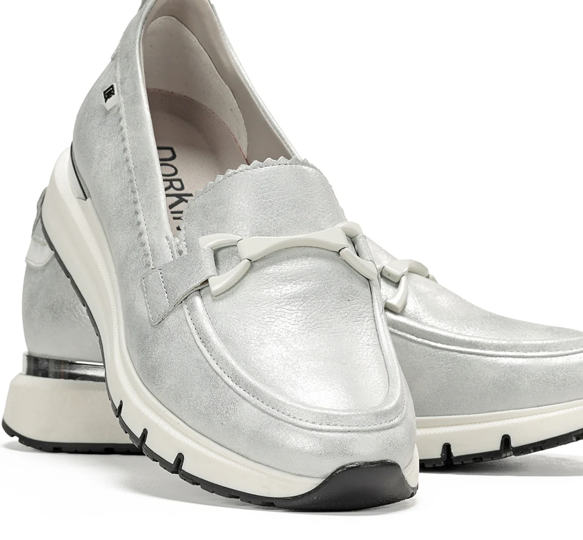SERENA D9047 Mocassin Argent - Image 7
