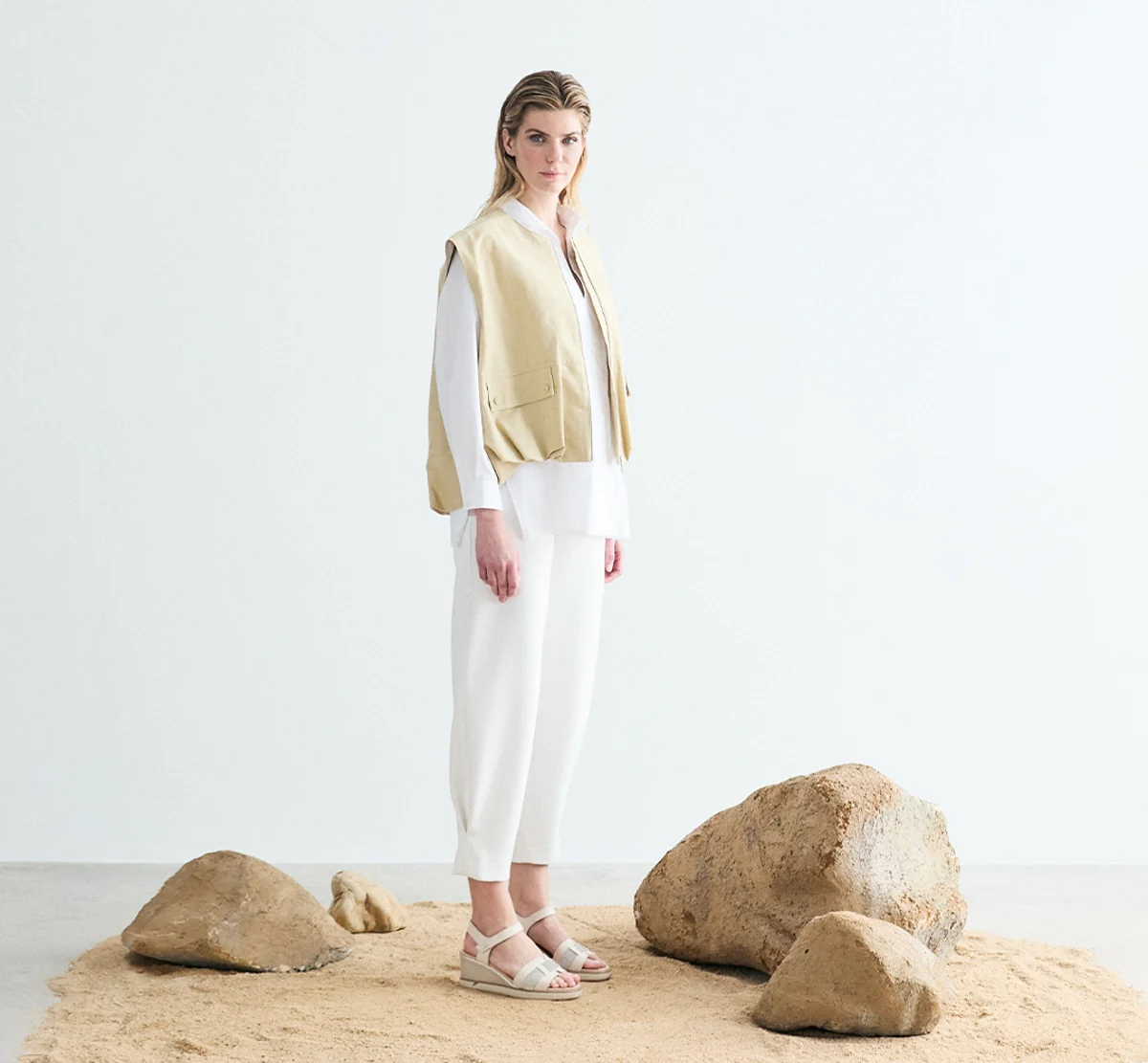 SMASH F1975 Sandale Taupe - Image 4